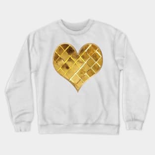 Heart - golden glitz Crewneck Sweatshirt